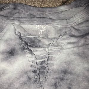 Grey&White tye dye tank top